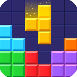 Tela do Block Blast sem anúncios com combo de blocos e coroas ilimitadas