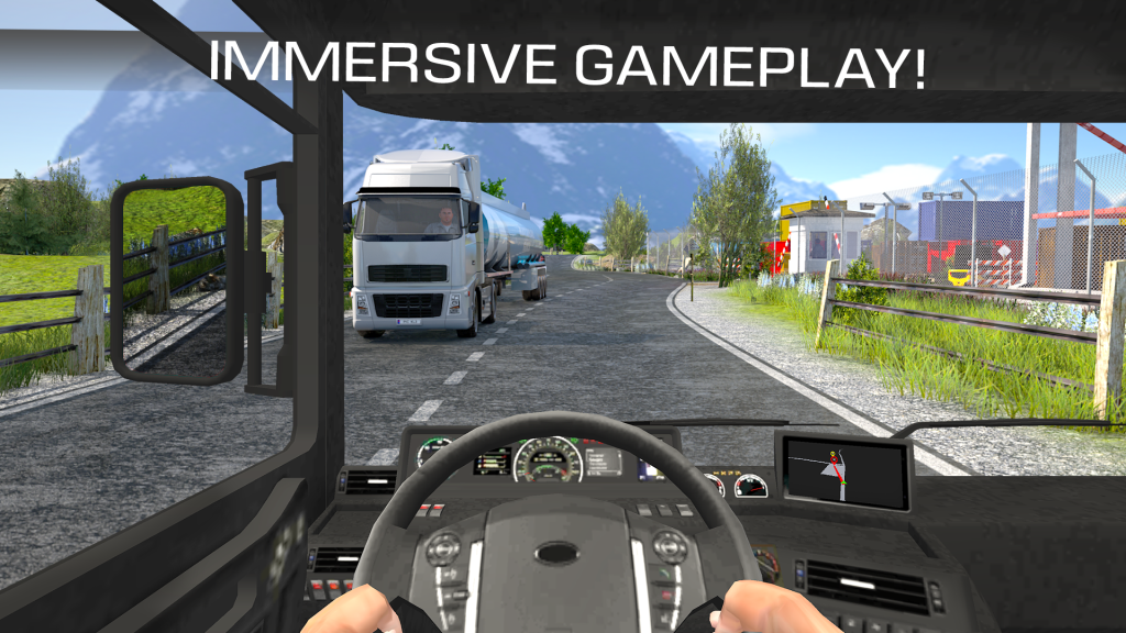 Gameplay do Real Truck Driving Simulator com dinheiro infinito no Android
