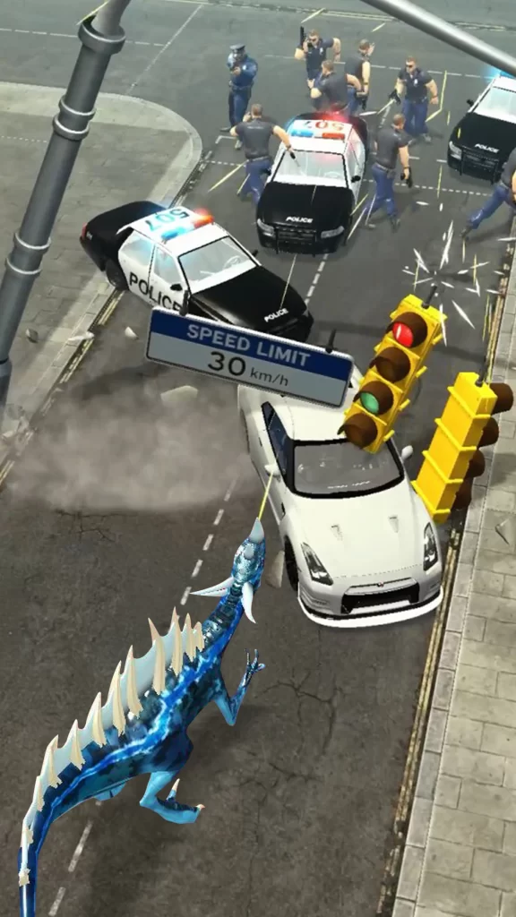 Menu MOD e gemas ilimitadas no Dinosaur Universe mod