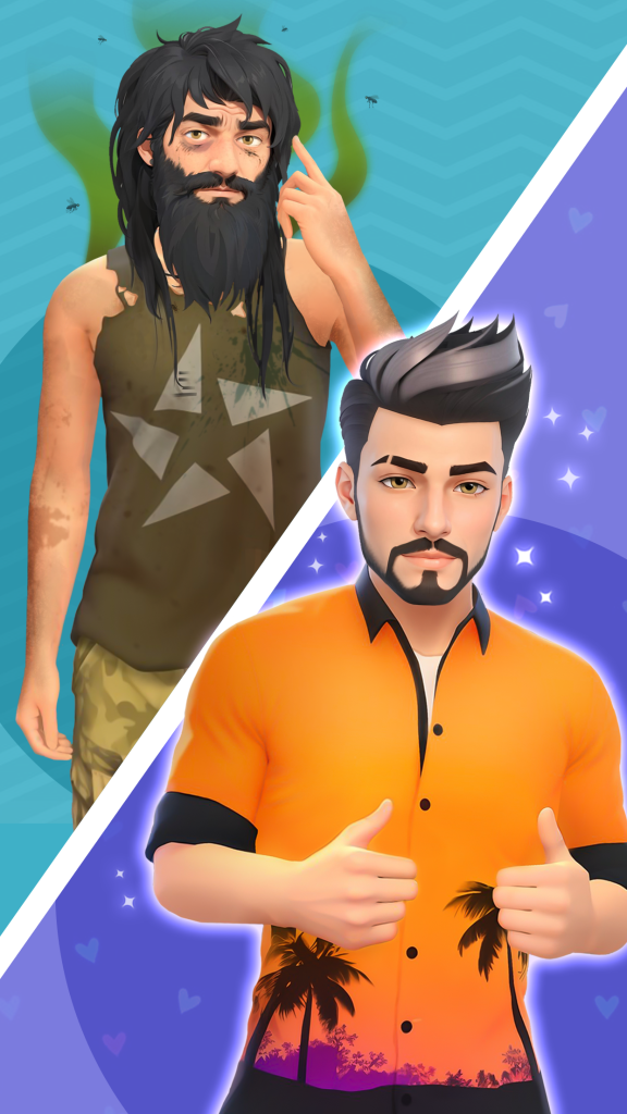 Barbearia virtual com visual 3D e sem anúncios