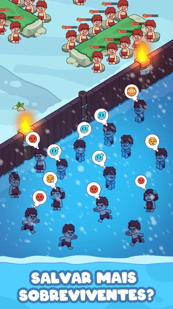 Gameplay de Icy Village com recursos infinitos no Android