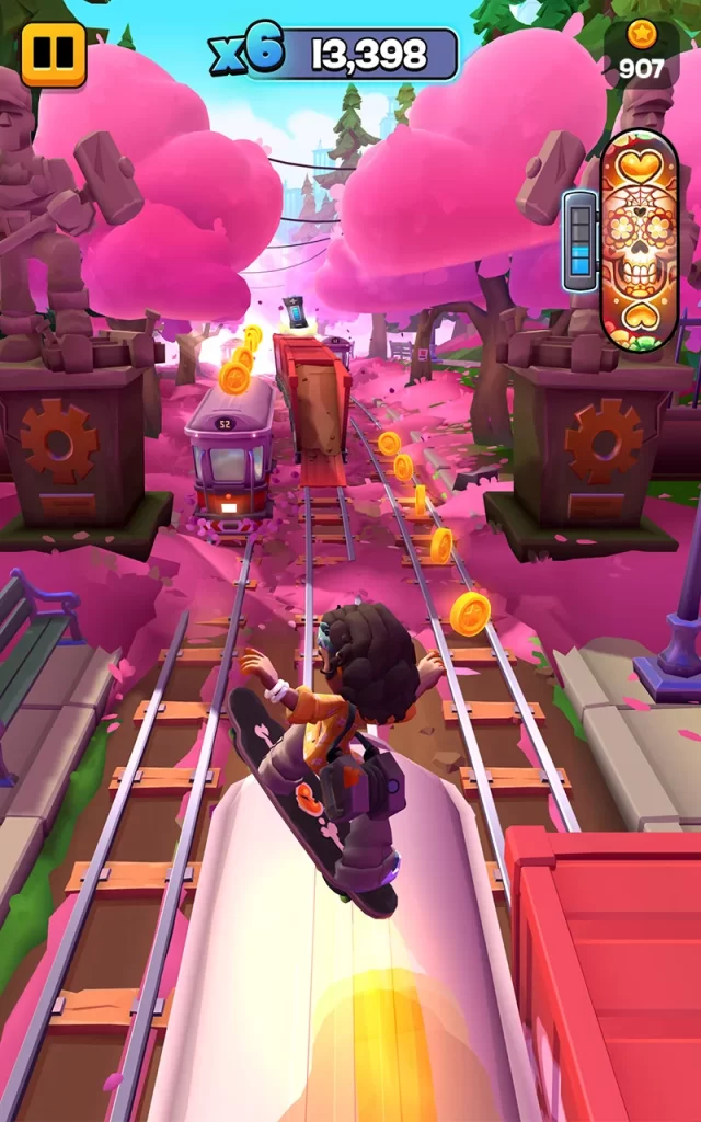Hoverboards ilimitados em Subway Surfers City com recursos infinitos