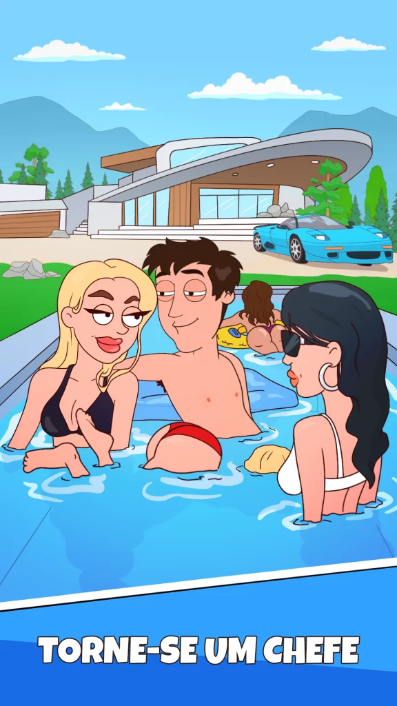 Idle Guy mod apk mostrando o dinheiro ilimitado