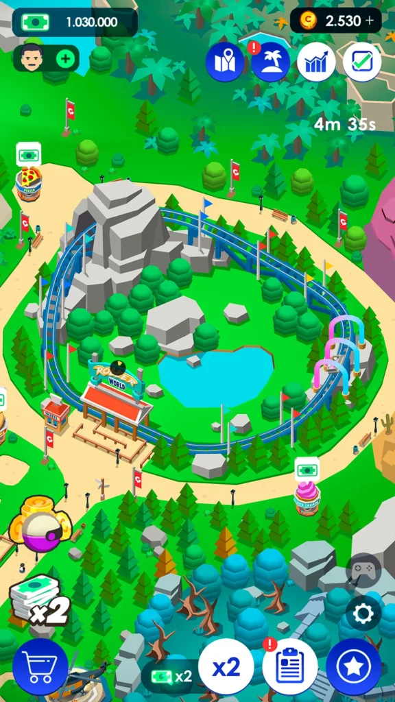 Idle Theme Park Tycoon dinheiro infinito