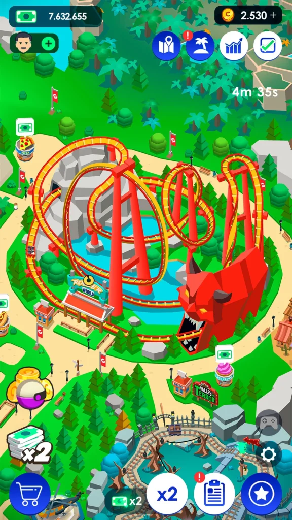 Idle Theme Park Tycoon dinheiro infinito
