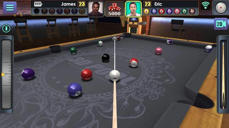 3D Pool Ball MOD APK Linha Infinita